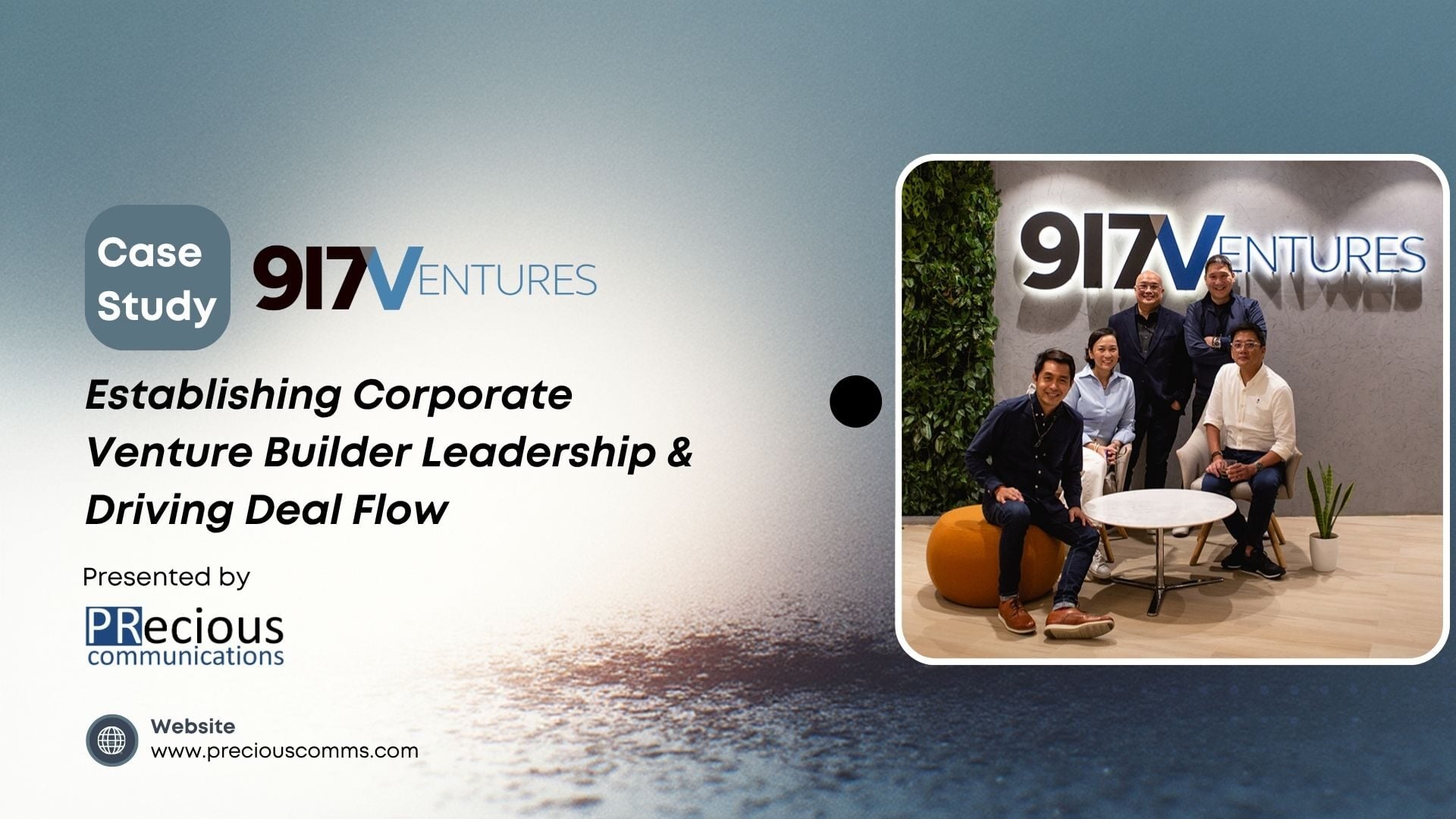 917Ventures - Establishing Corporate Venture Builder Leadership & Driving Deal Flow