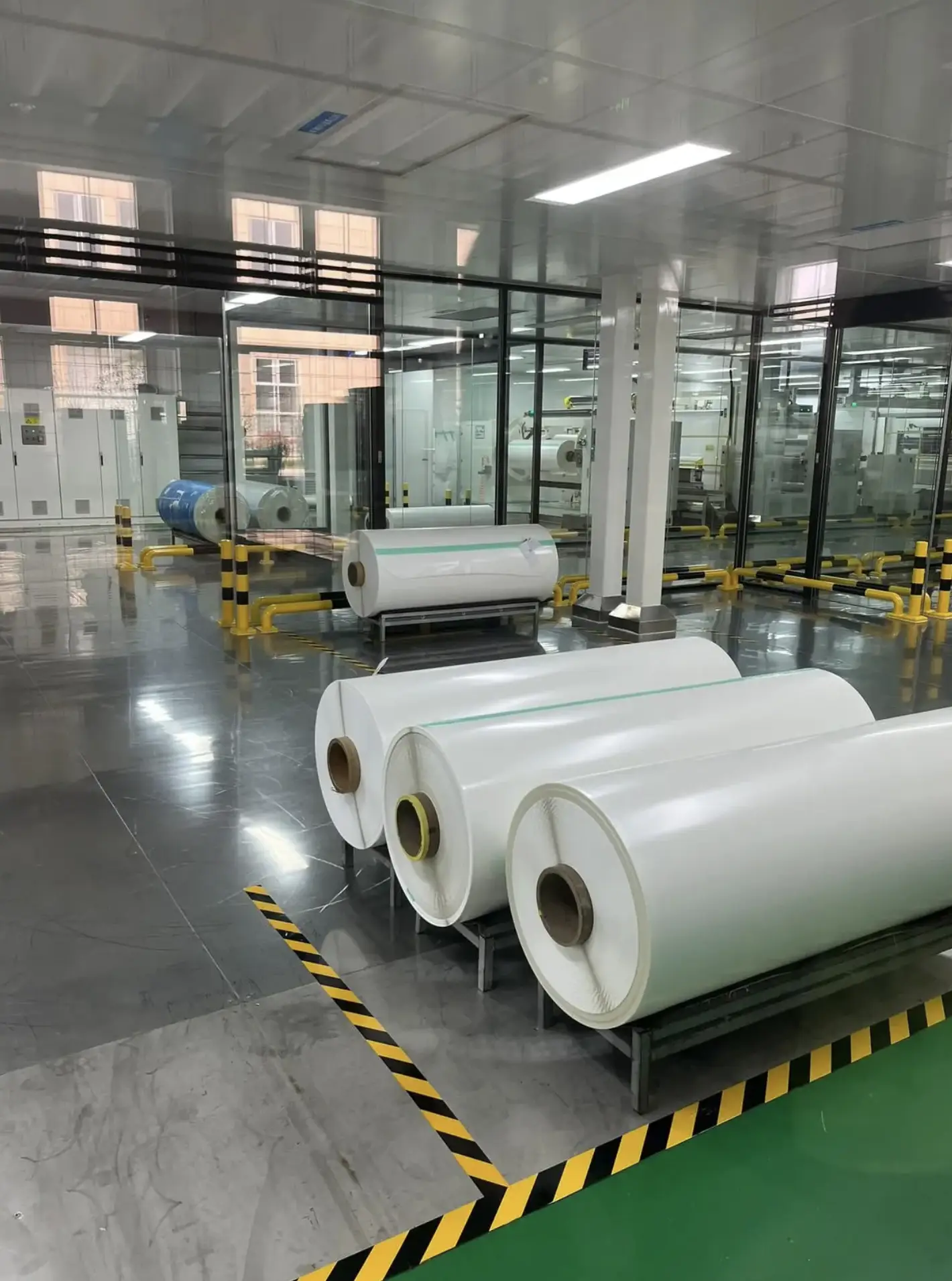 Handling rolls of film at the FSE facility