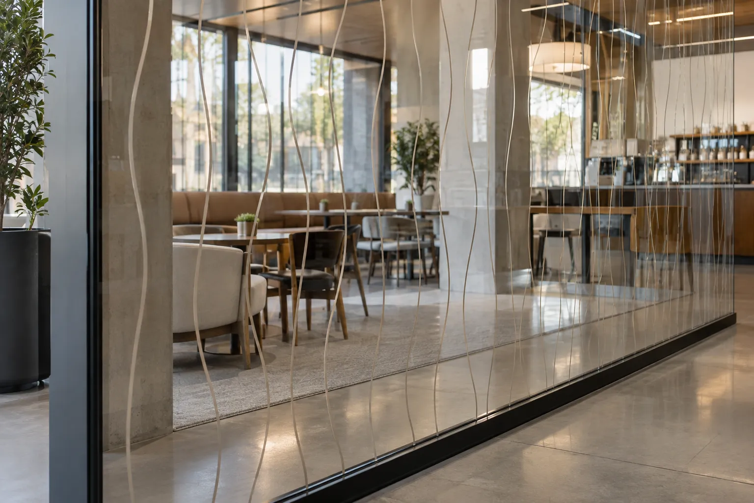 Contour Studio decorative window film detail