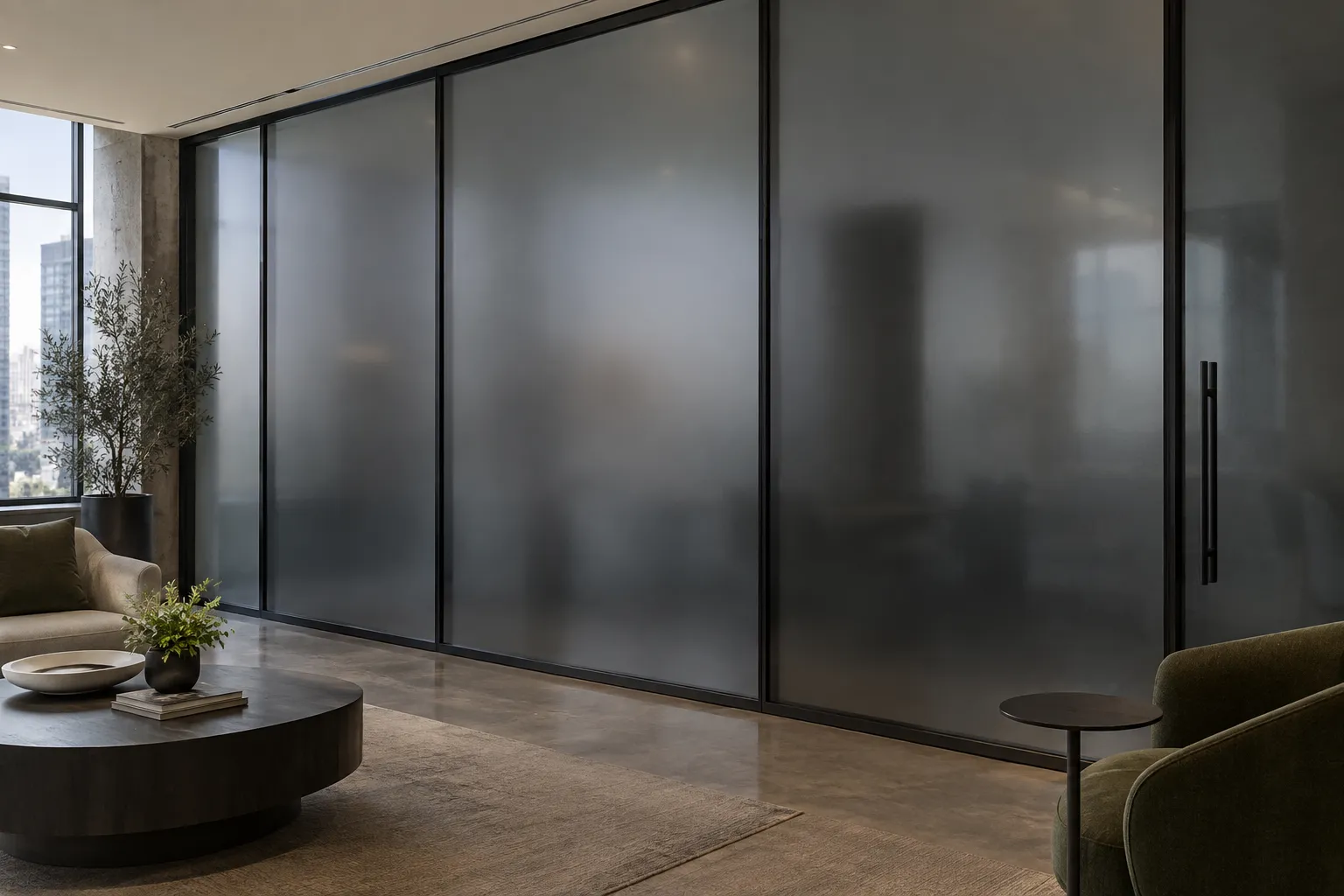 Quiet Veil decorative window film detail