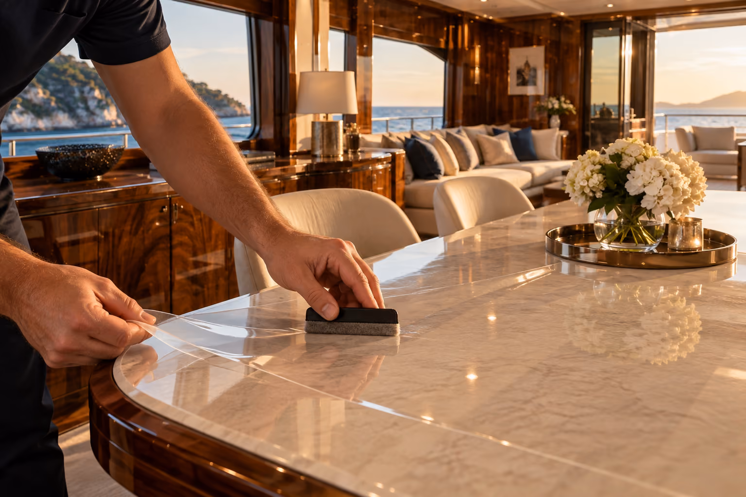 MARINE Lifestyle Gloss film installation