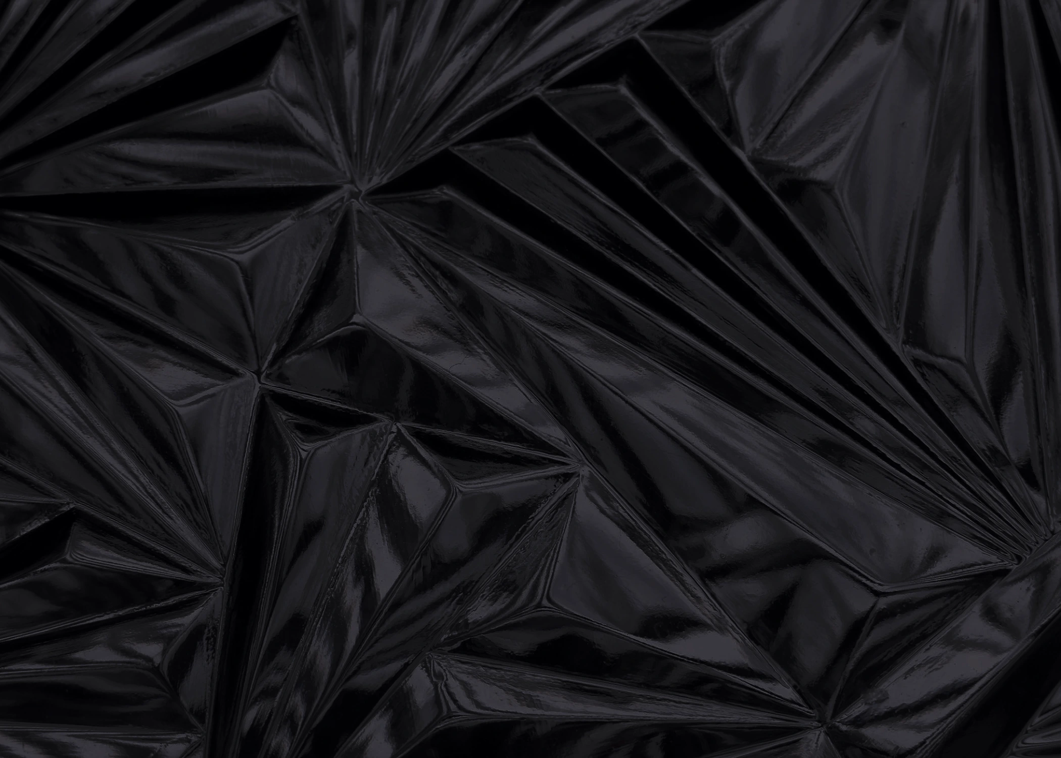 Black faceted crystal glass background
