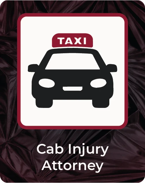 A banner for our cab injury page