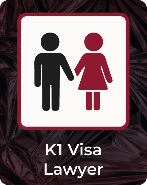 K1 visa banner featuring an engaged couple holding hands