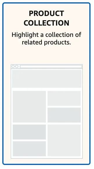 Product collection Amazon brand store template preview