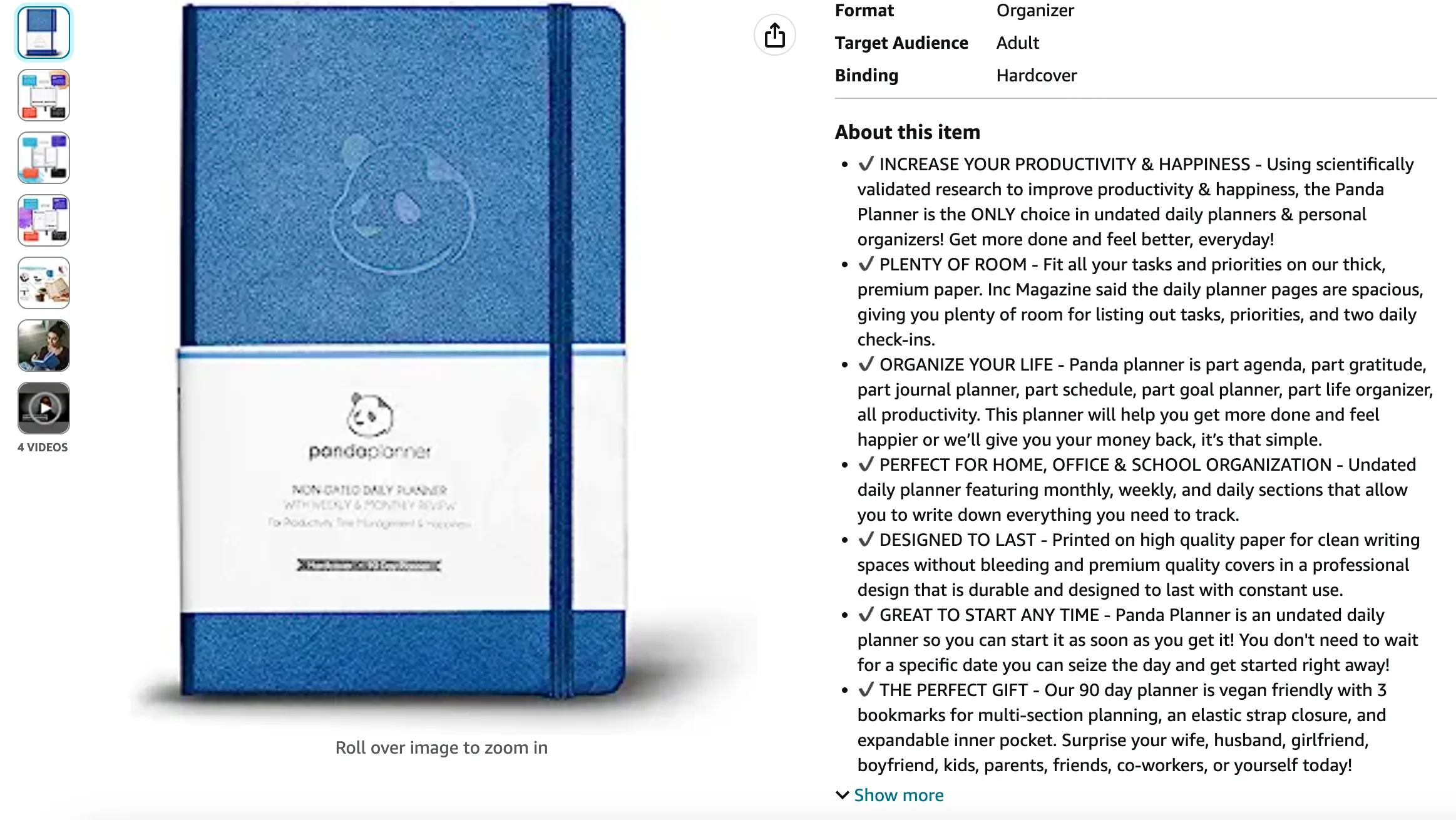 Screenshot of Amazon PDP