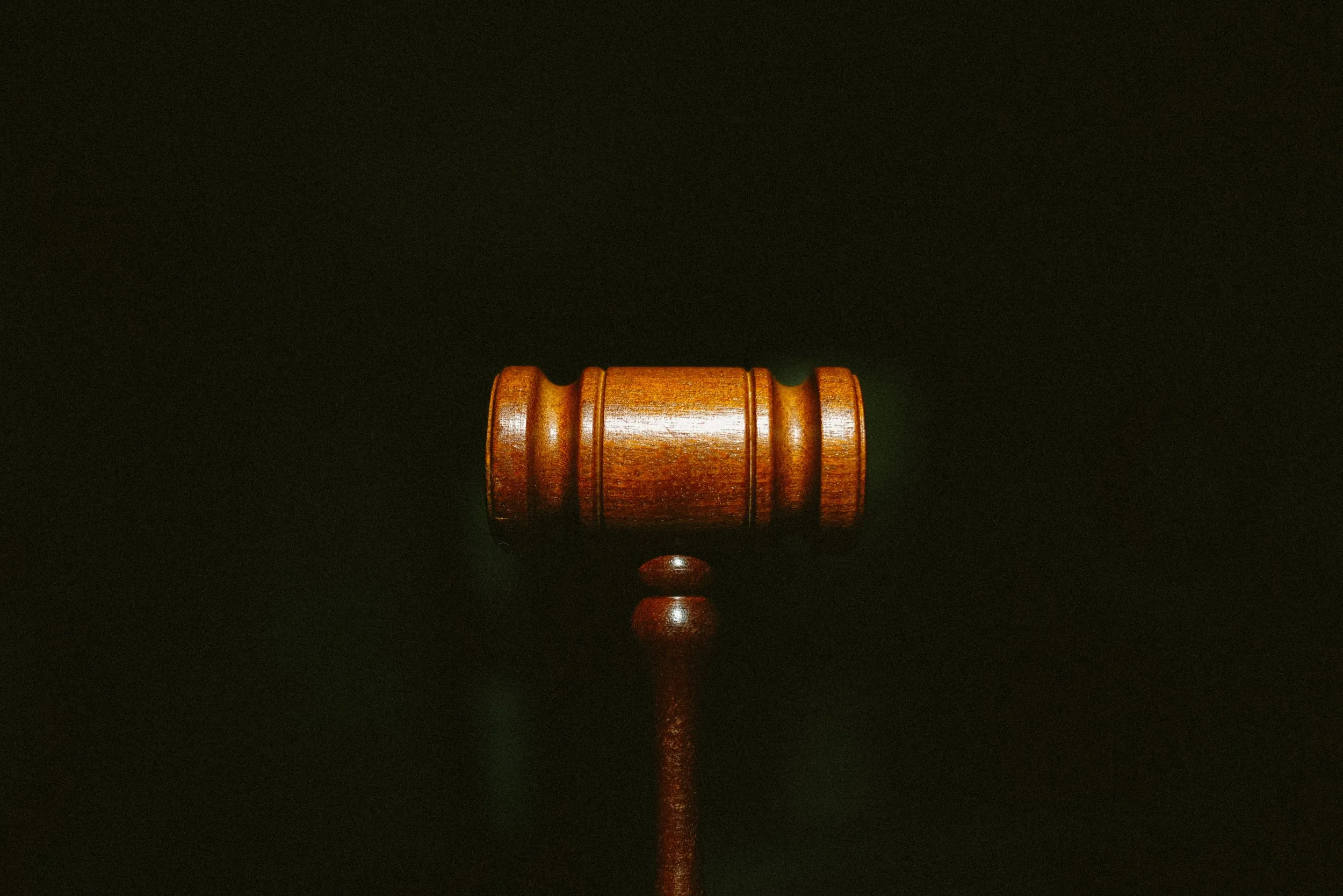 A wooden gavel