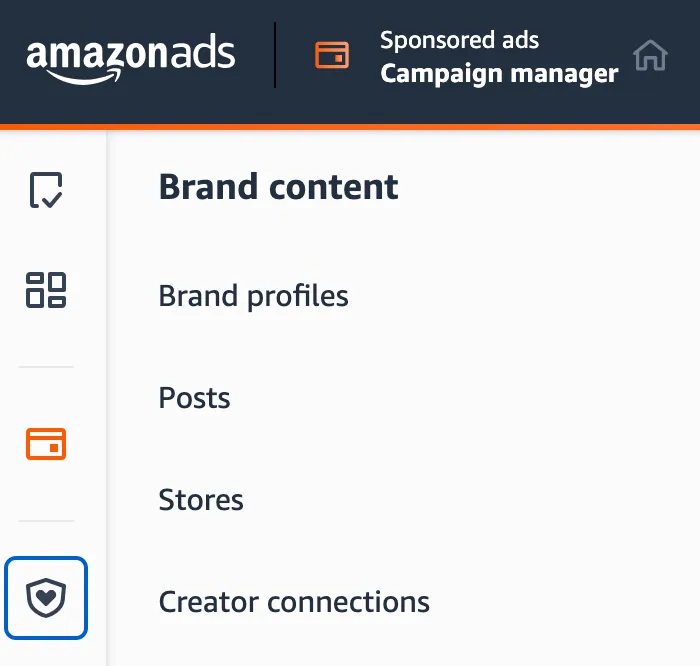 Screenshot of Sponsored Ads Campaign Manager on Amazon