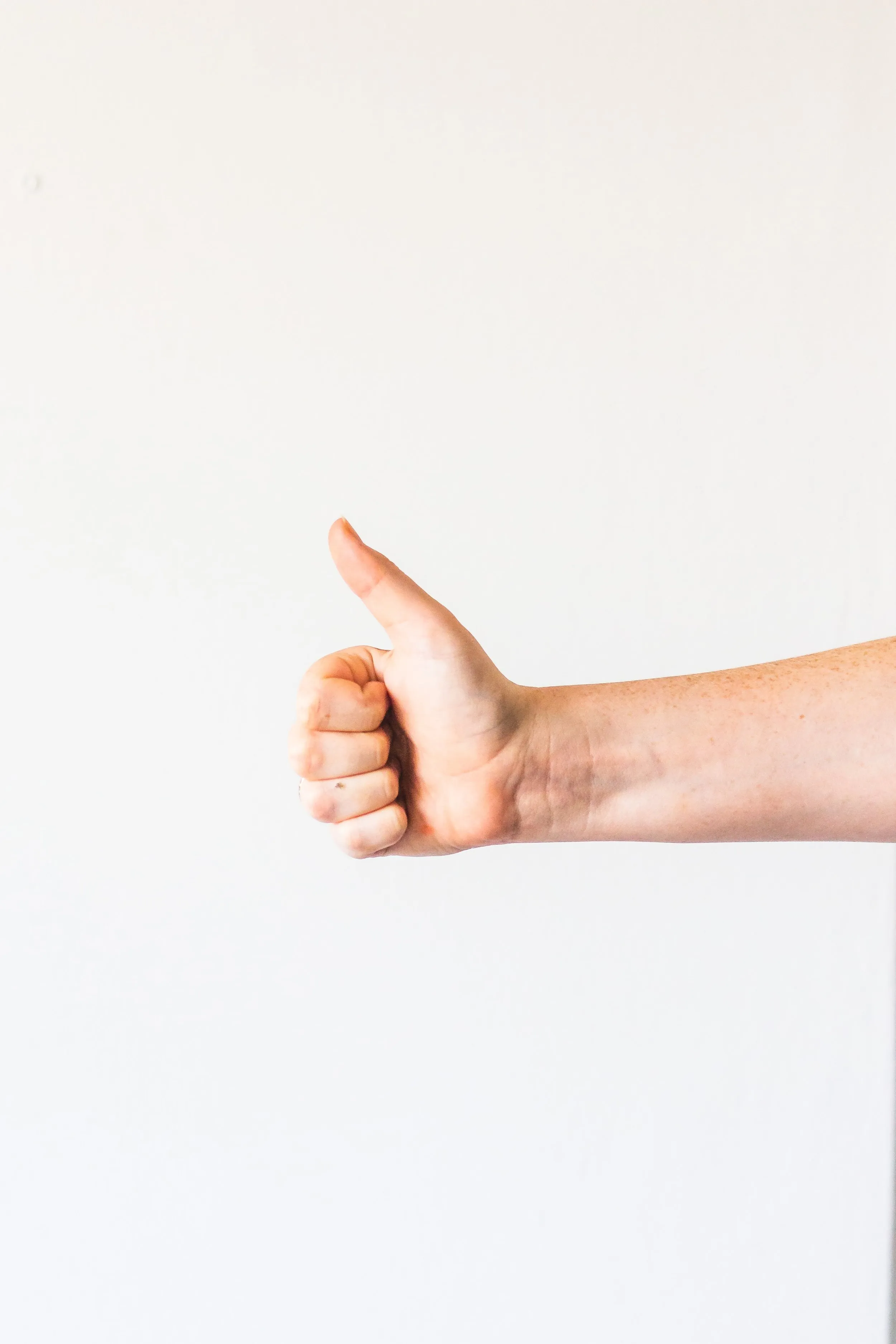 A thumbs up
