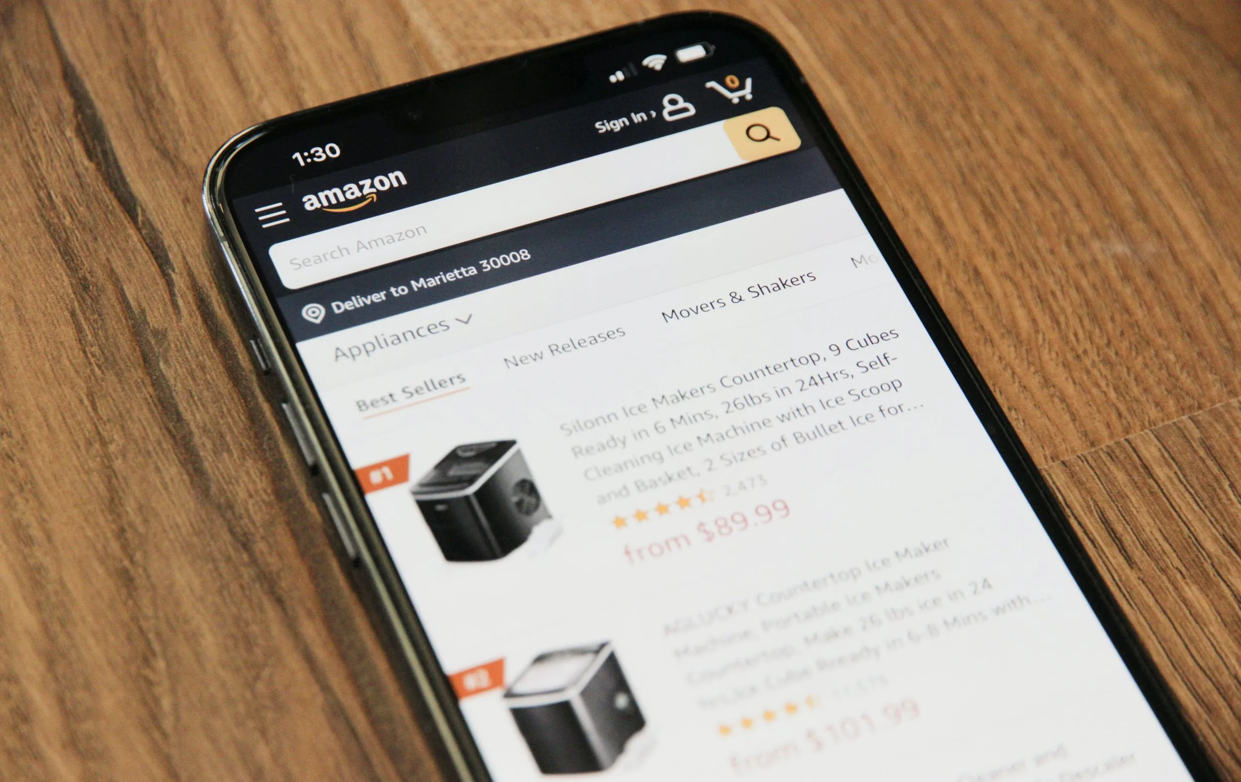 Appliance products on Amazon