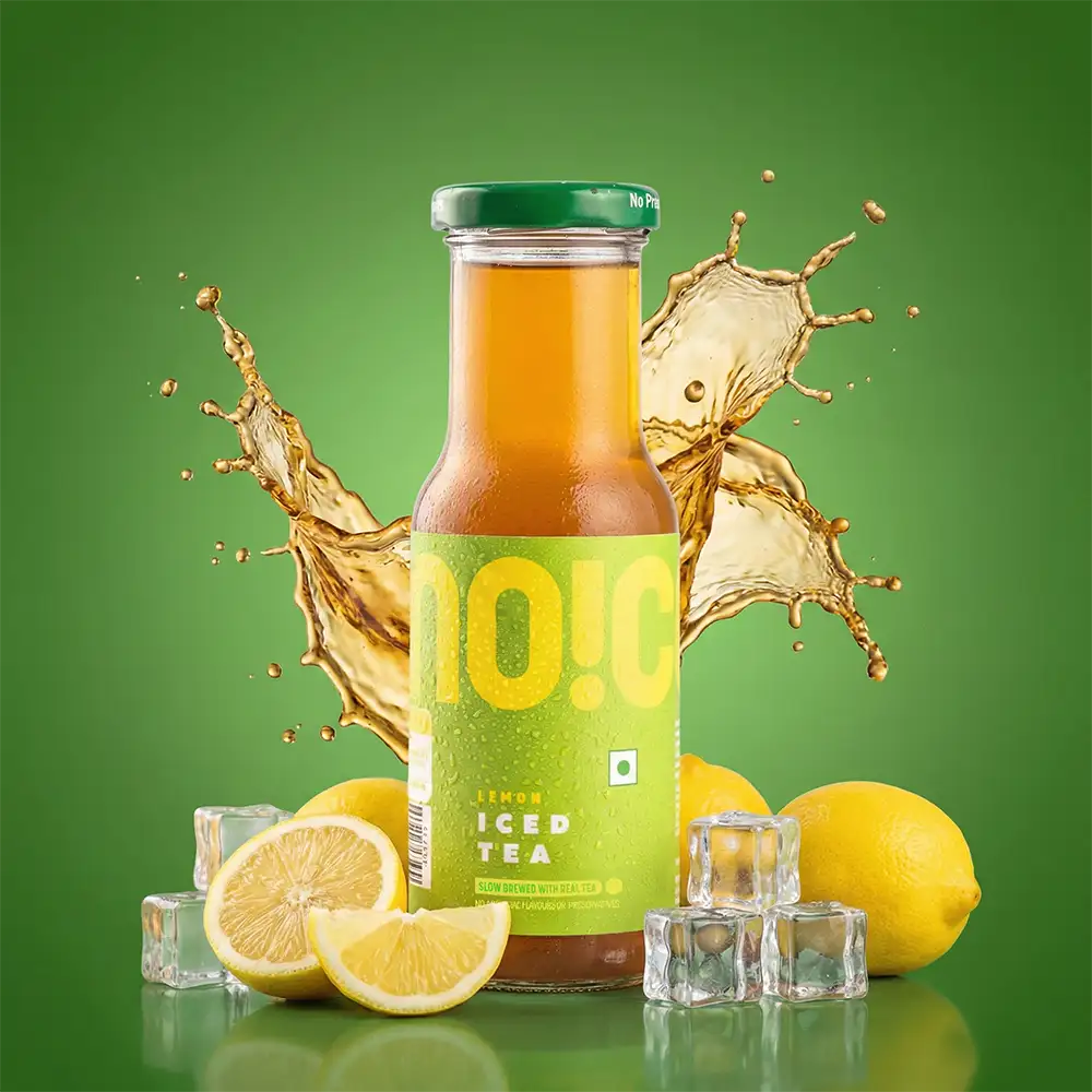 NOICE lemon iced tea brewed with real tea and lemon, crafted in small batches with no added preservatives