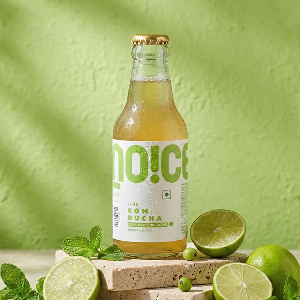 lime kombucha slow-fermented in small batches with real lime and no added preservatives.