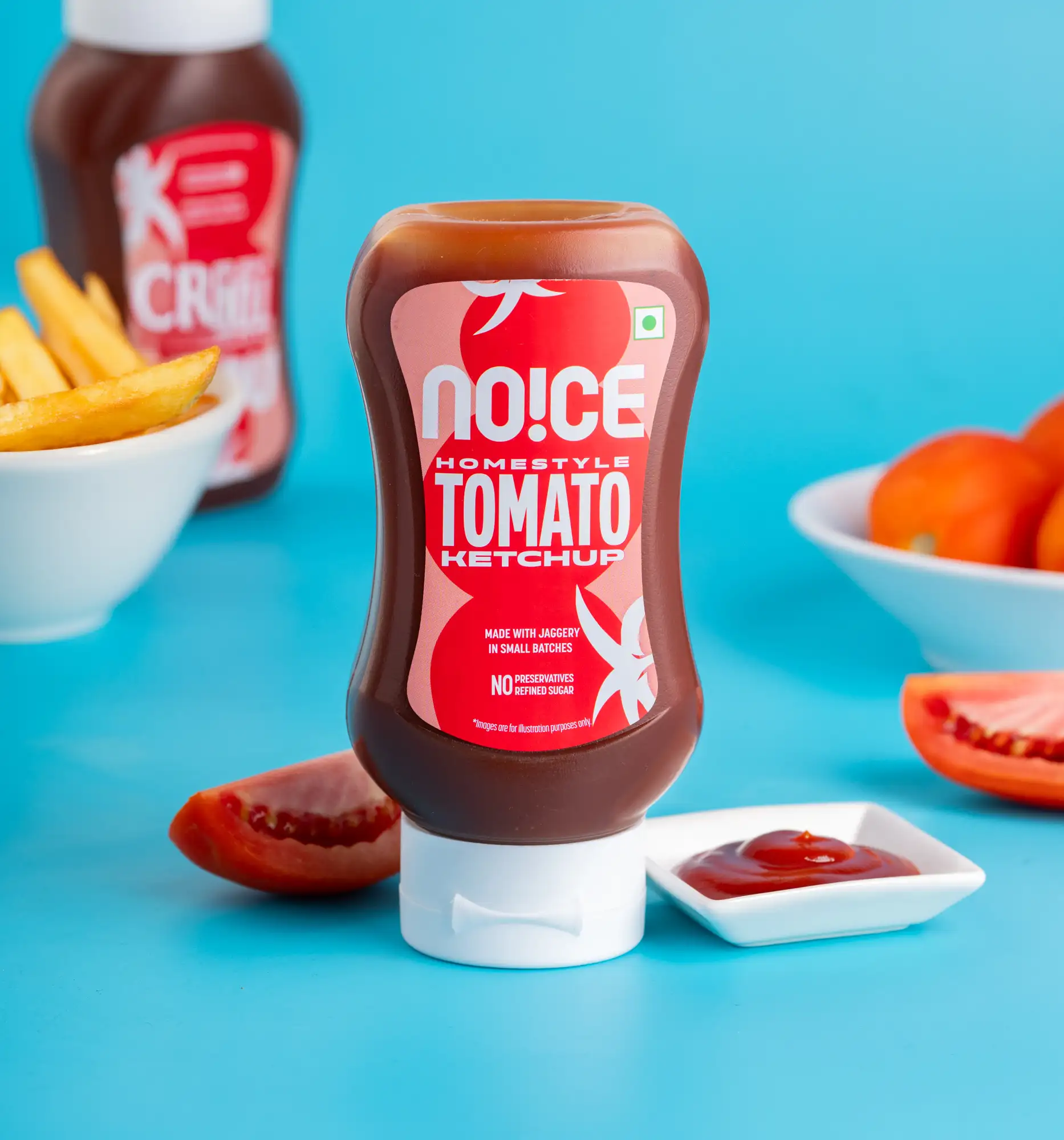 NOICE tomato jaggery ketchup no refined sugar thick tomato sauce