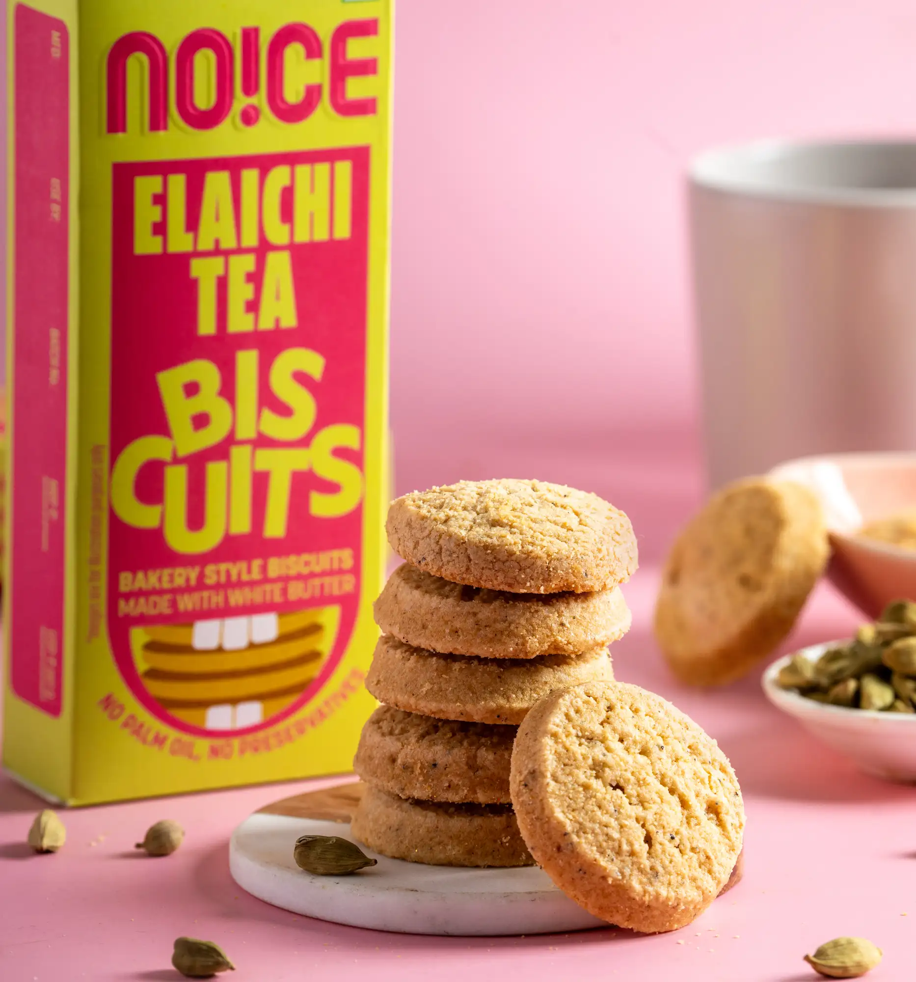 NOICE elaichi tea biscuits baked with real butter and zero palm oil