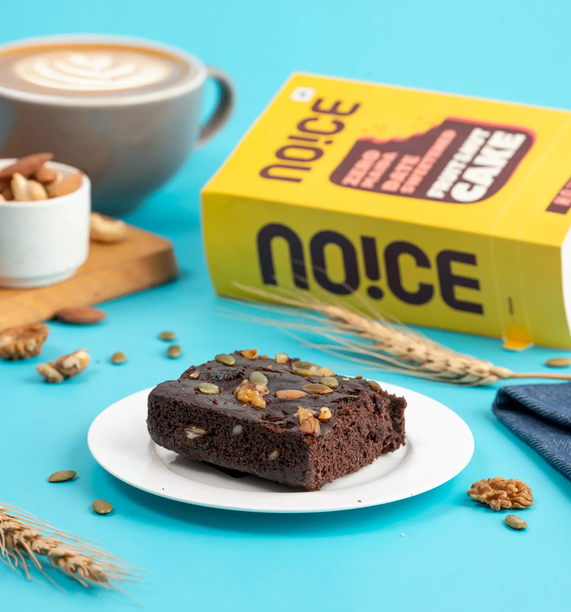 NOICE zero maida fruit and nut cake loaded with dates and crunchy nuts.