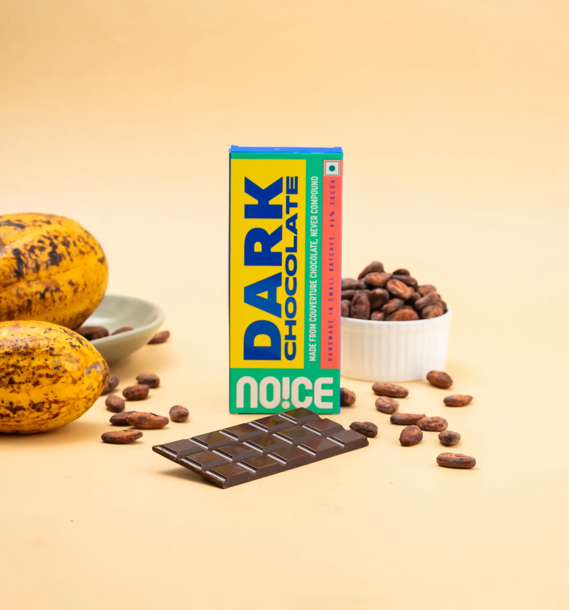 NOICE dark chocolate bar rich couverture chocolate no palm oil