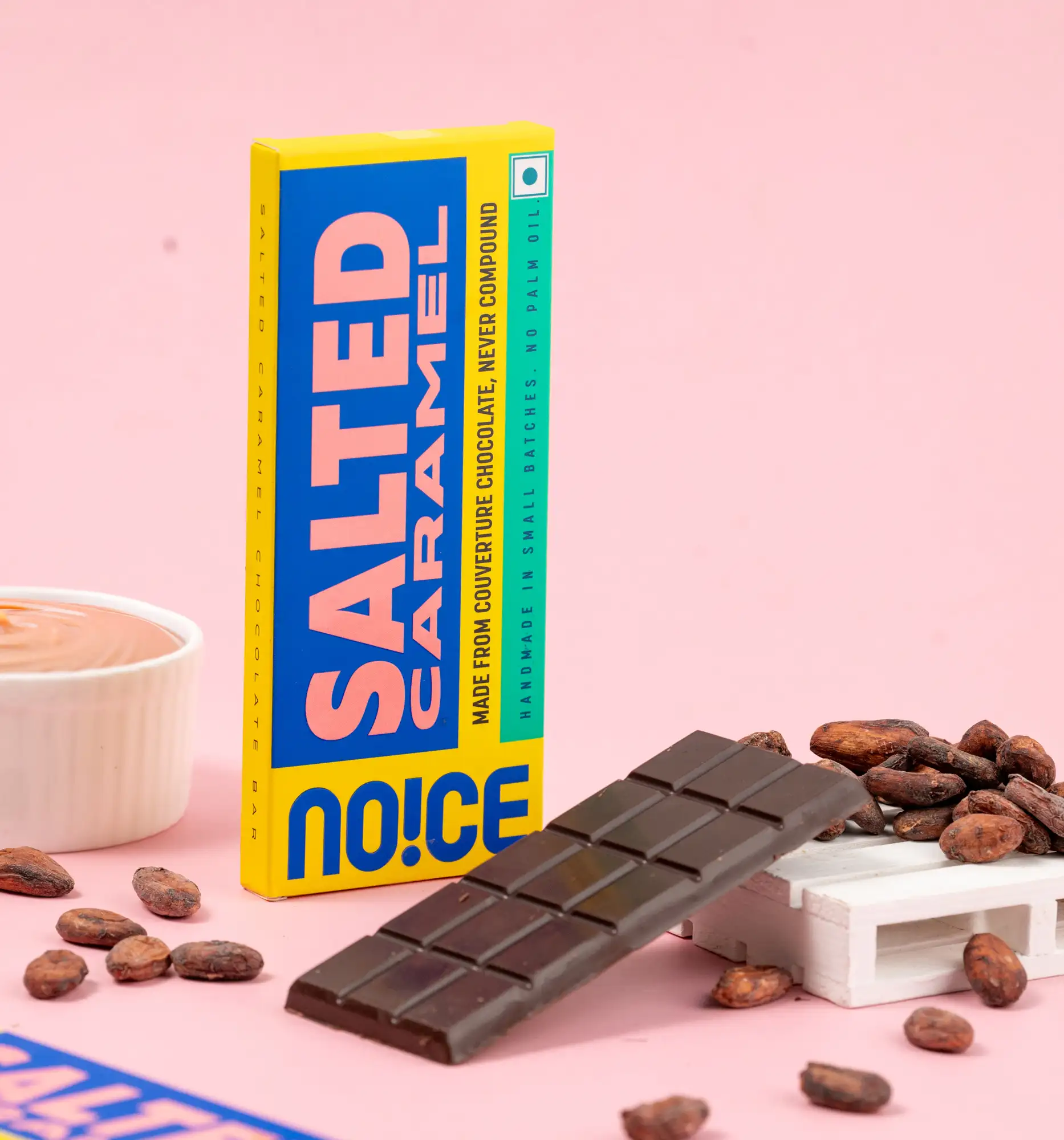 NOICE salted caramel chocolate creamy couverture chocolate no palm oil