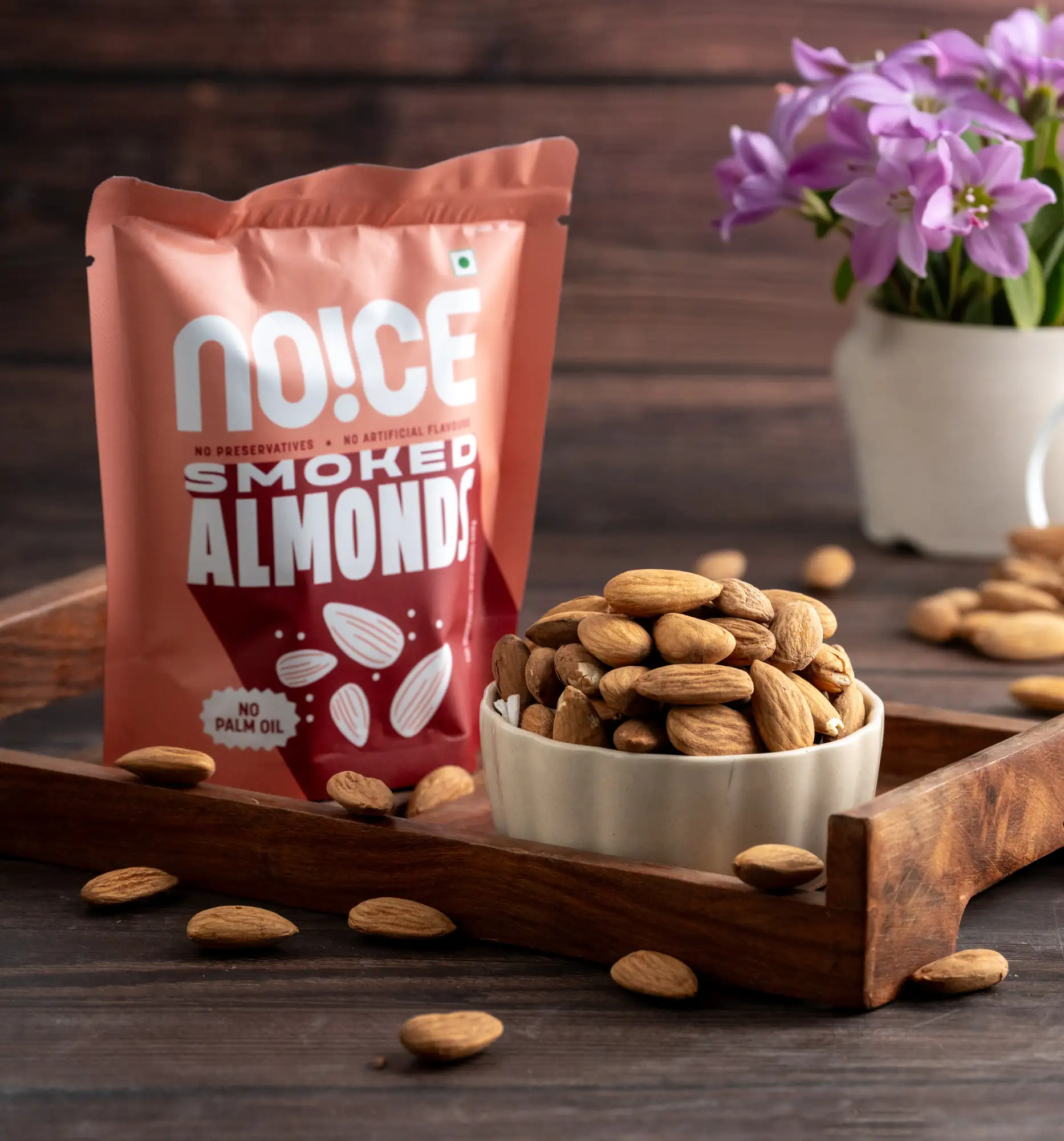 NOICE smoked almond crunchy roasted smoky almond snack