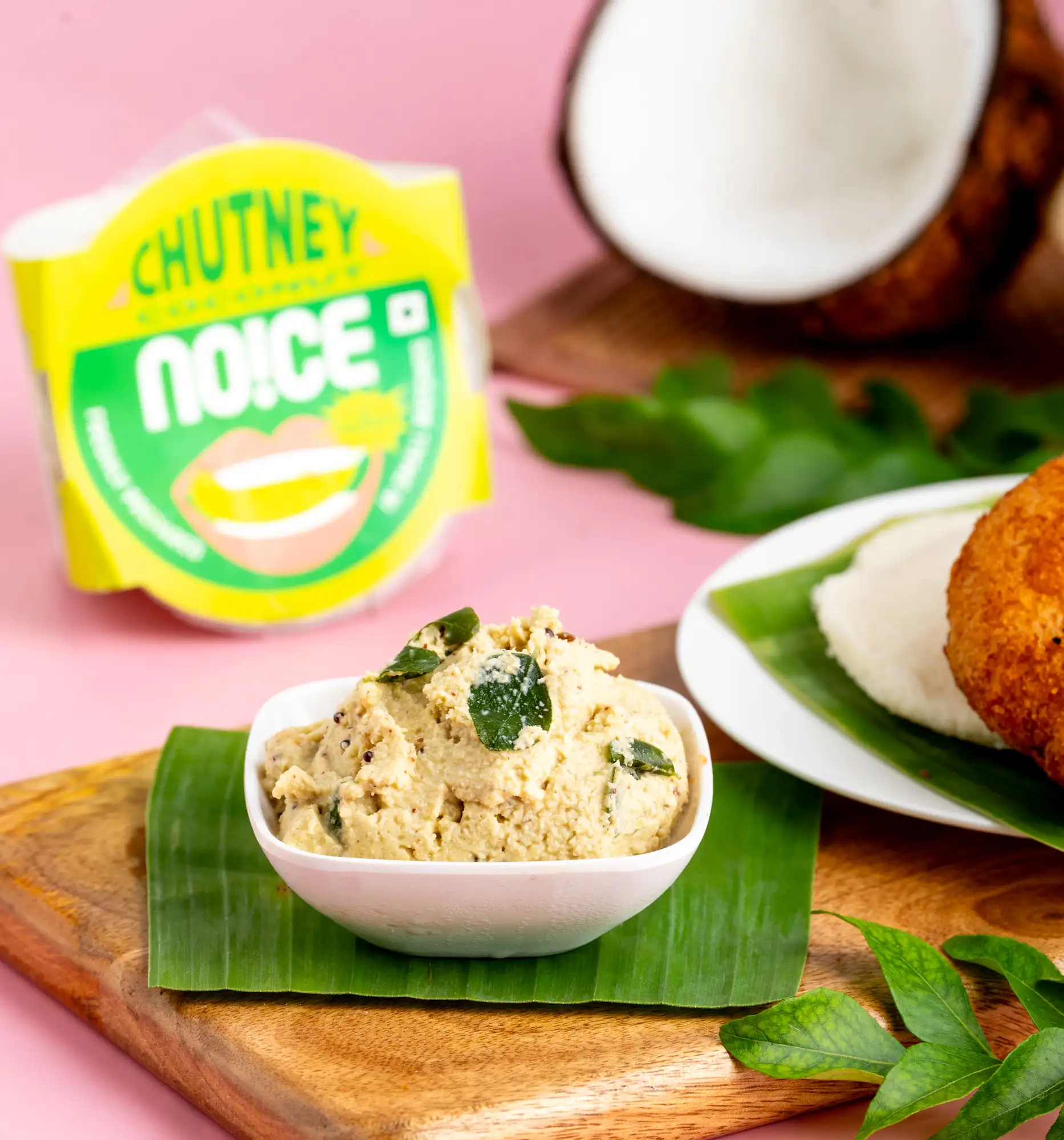 NOICE fresh coconut chutney made in small batches with grated coconut and zero added preservatives.