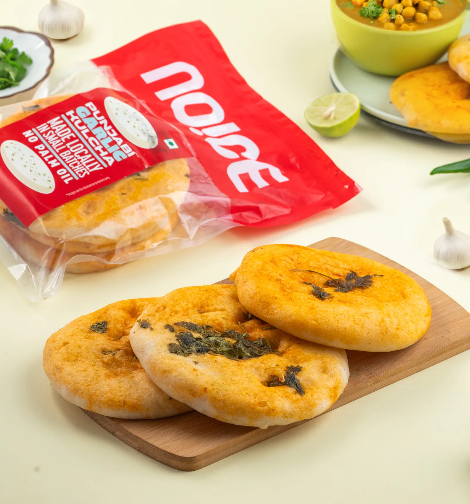 NOICE punjabi garlic kulcha soft fluffy kulcha bread with garlic