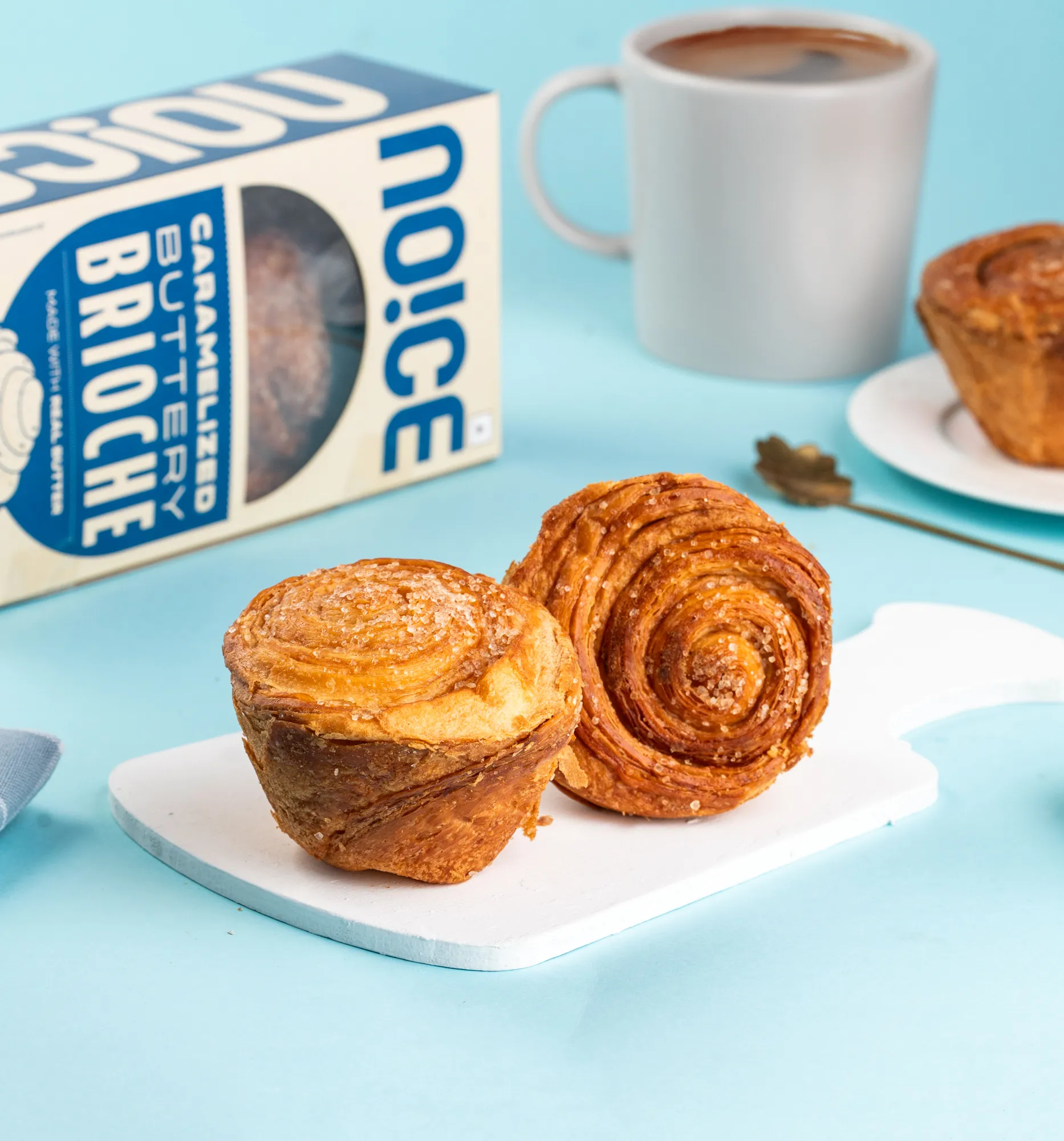 NOICE caramelized buttery brioche soft sweet bread dessert style made with butter