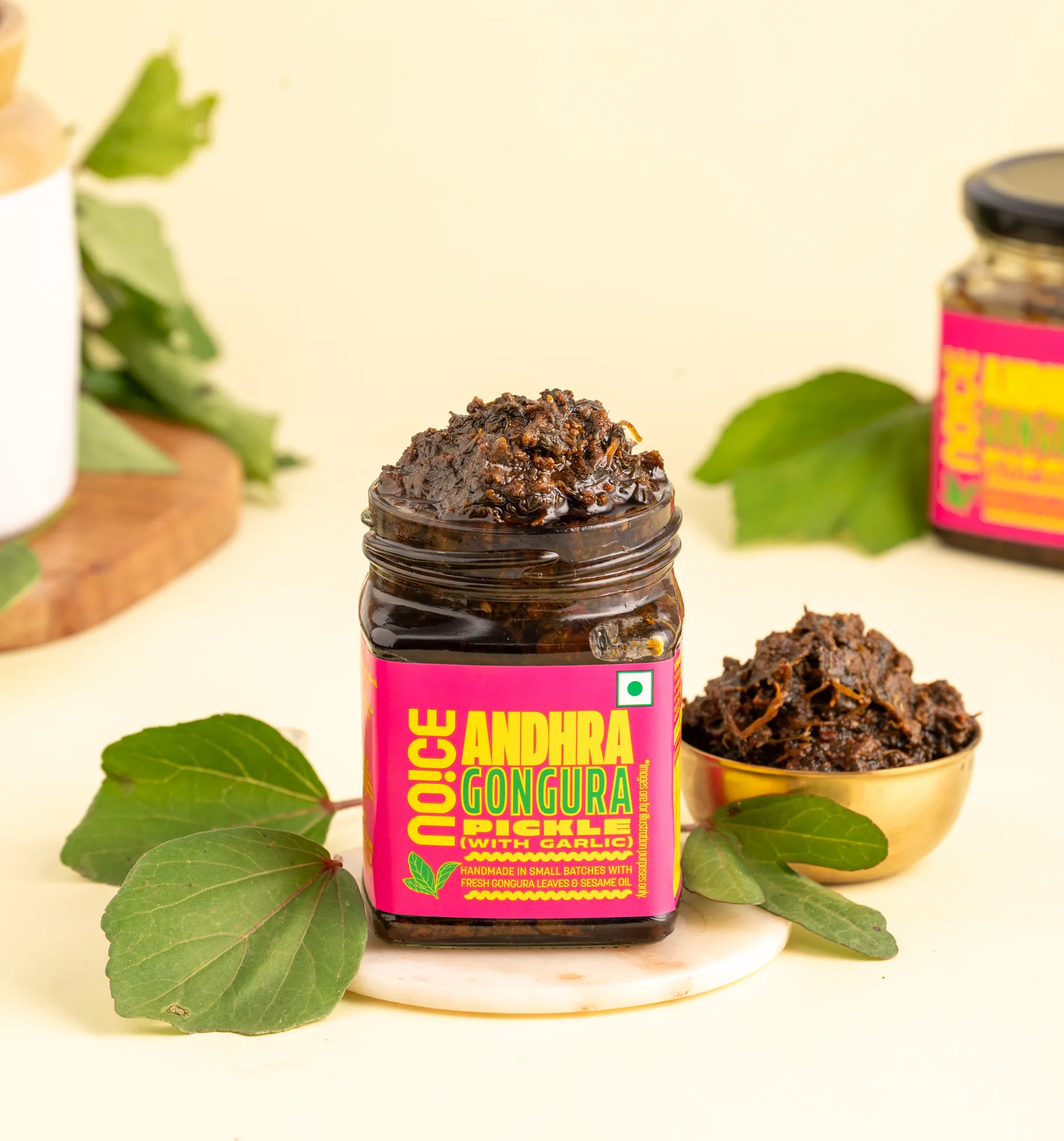 NOICE andhra gongura pickle spicy tangy gongura achar with sesame oil