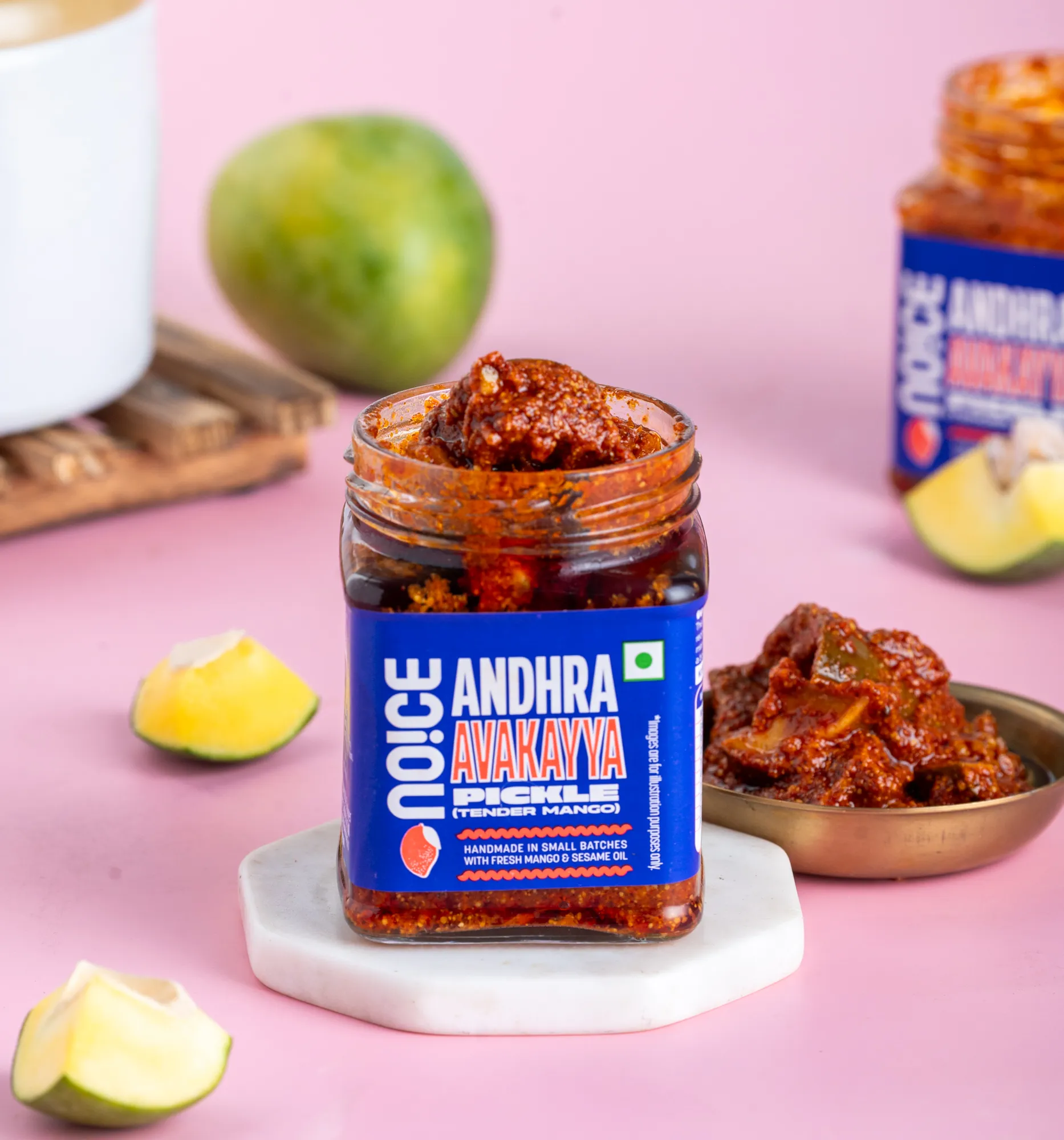 NOICE andhra avakaya pickle spicy mango achar with sesame oil