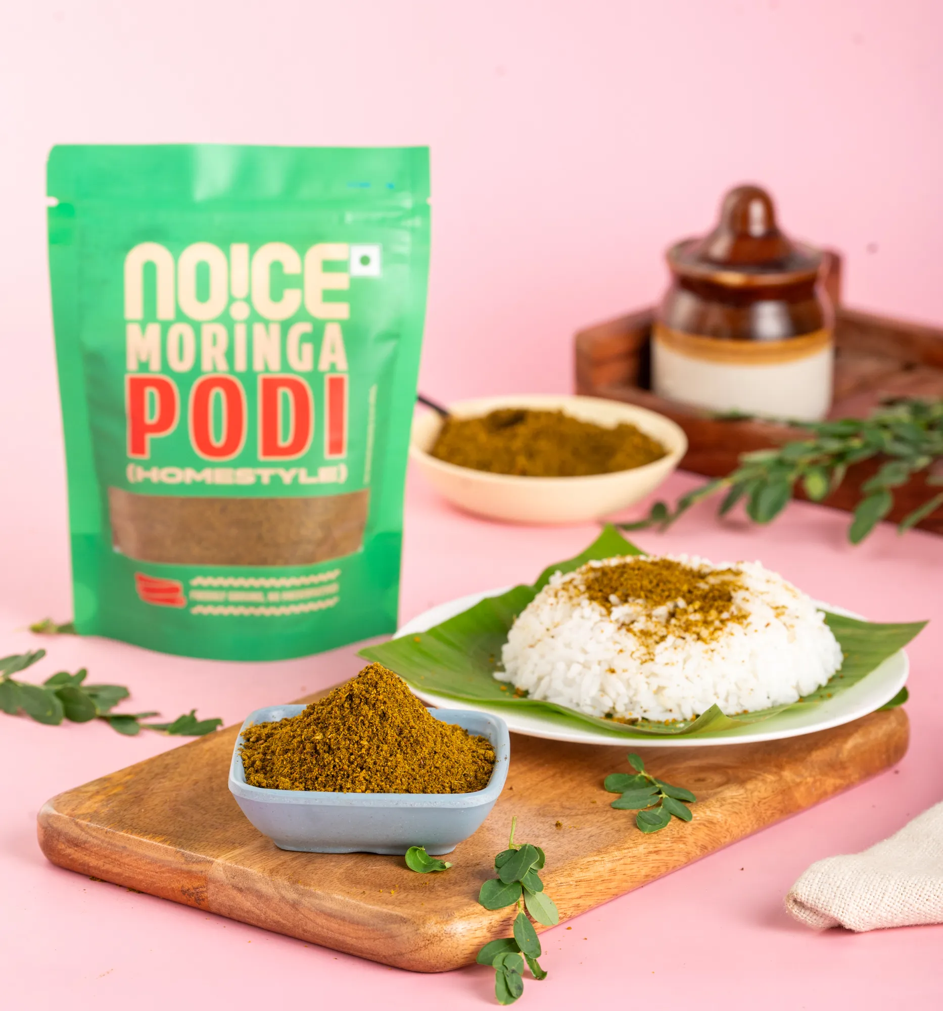 NOICE moringa podi drumstick leaves chutney powder healthy podi