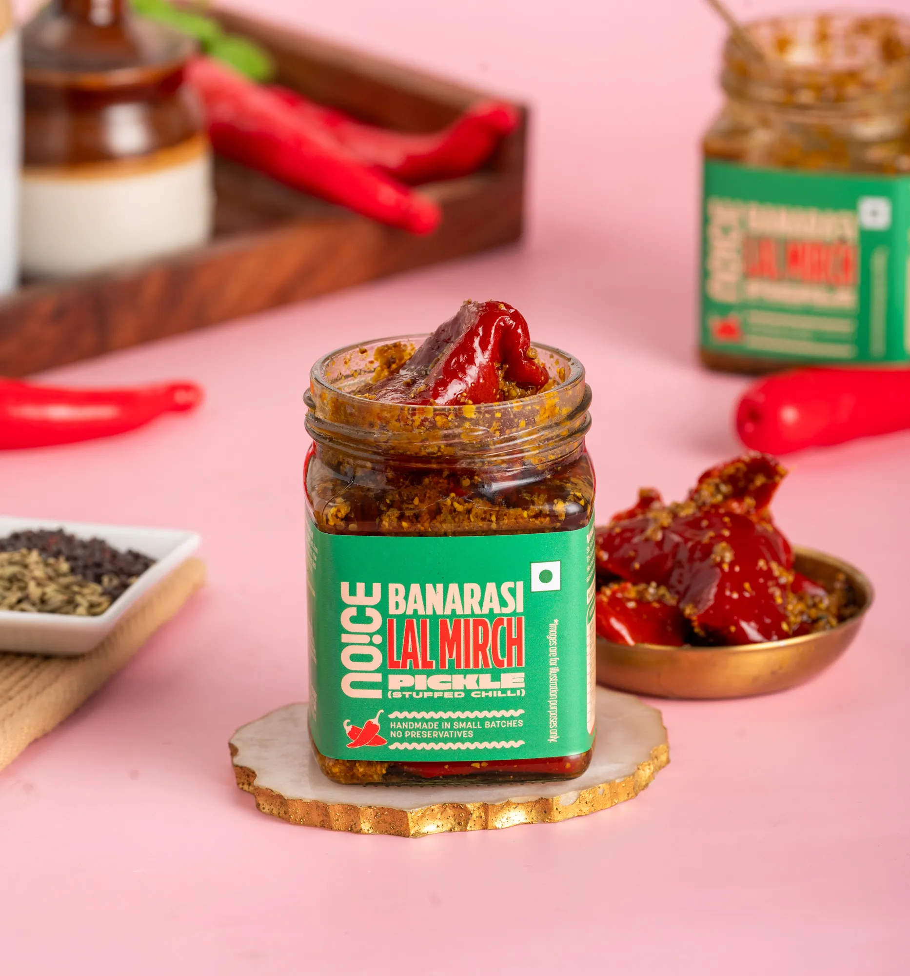 NOICE banarasi lal mirch pickle spicy stuffed chilli achar