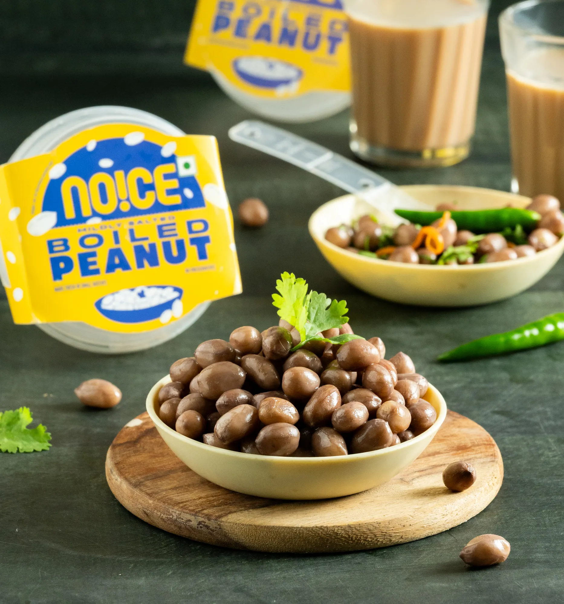 NOICE Boiled Peanuts, warm and tender lightly salted peanuts in shells, freshly prepared in small batches without any preservatives