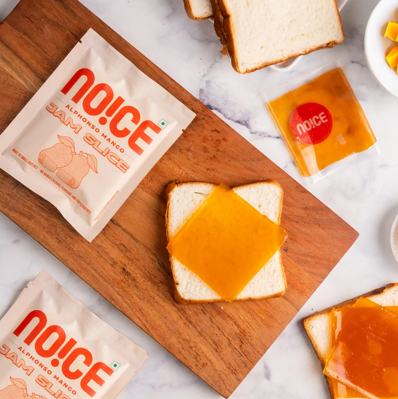 NOICE alphonso mango jam slice real fruit mango snack no preservatives