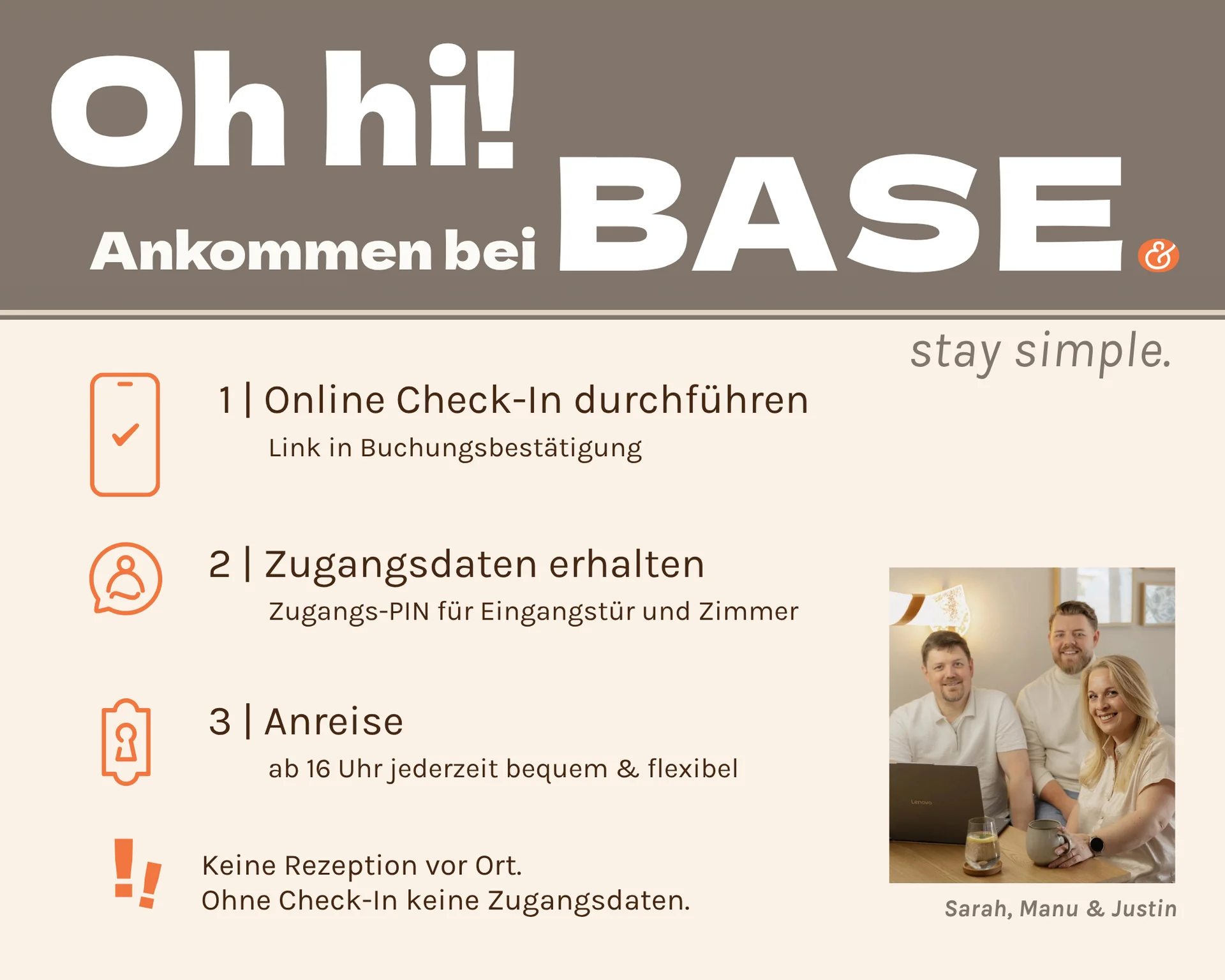 Information Online Check-In bei BASE deutsch