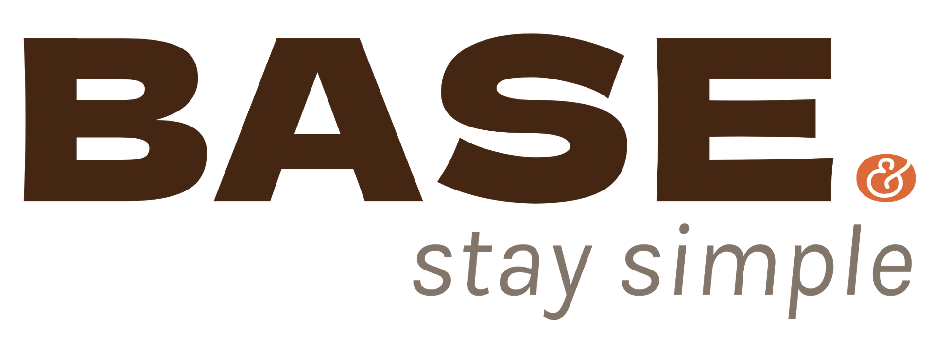 Logo mit schriftzug BASE Stay simple