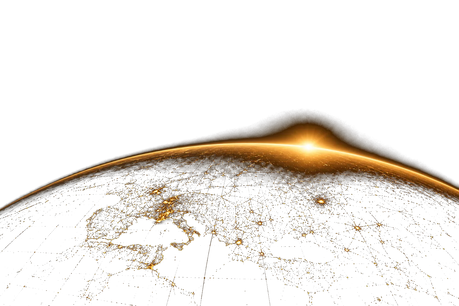 Glowing globe graphic representing global prop firm coverage