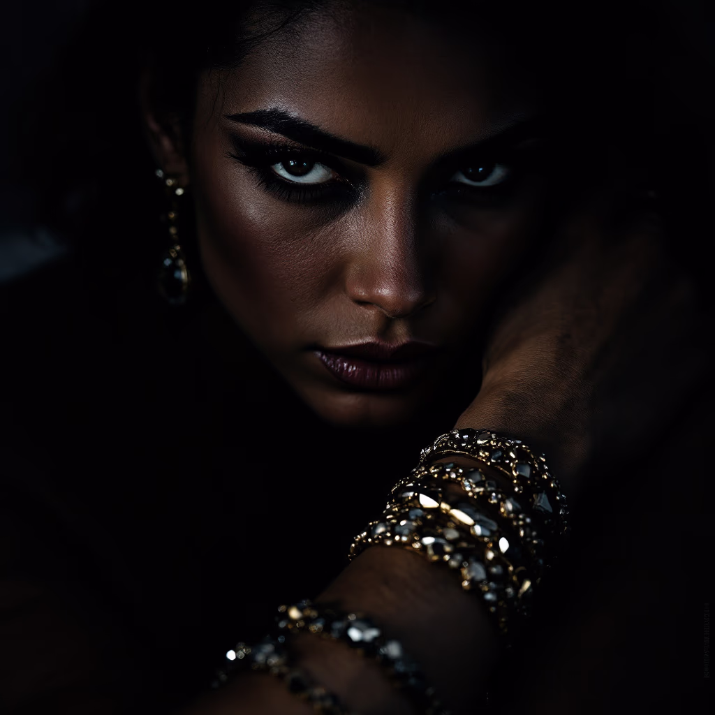 [headshot] image of customer (for a jewelry store)