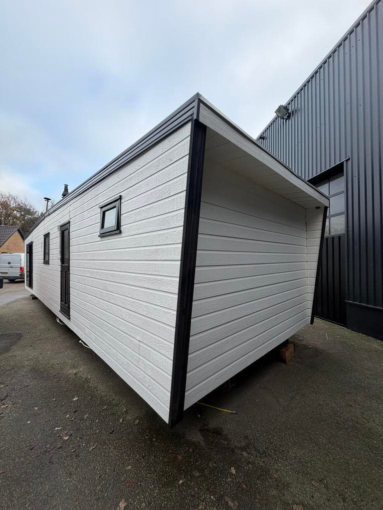 Chalet 13,00 x 4,00 m met CV