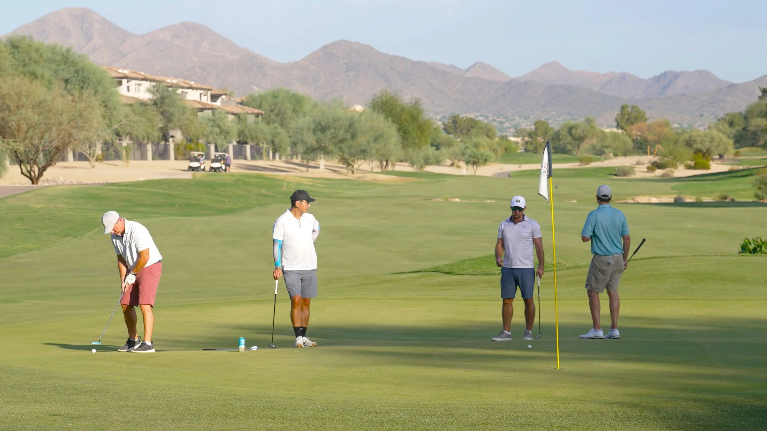 Golfing at the Long Angle retreat