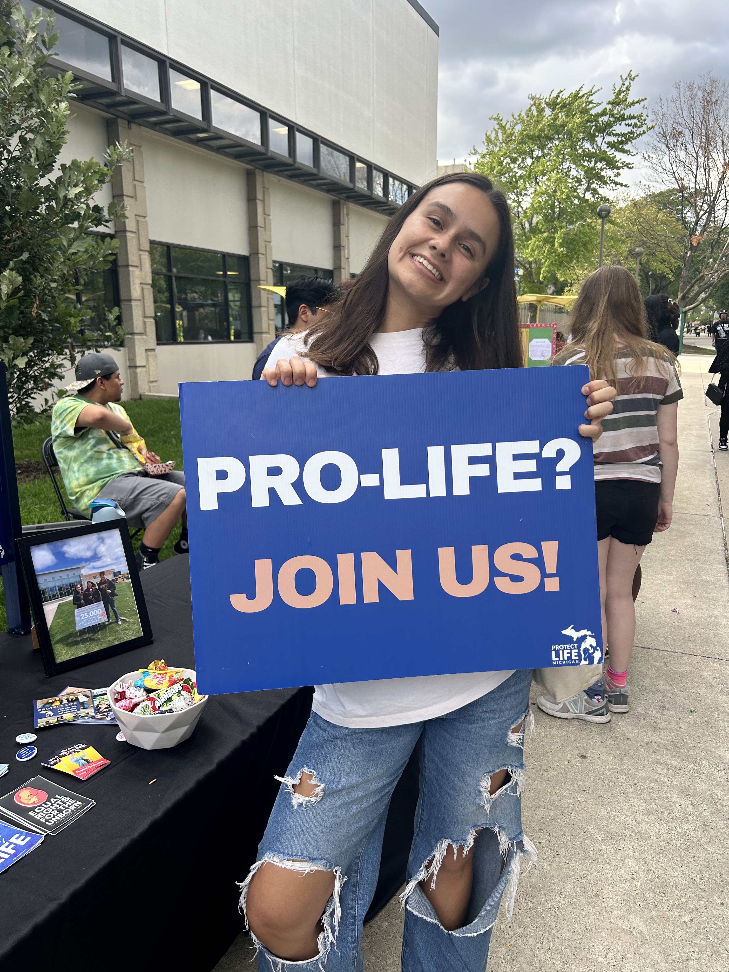 Protect Life Michigan staff and students