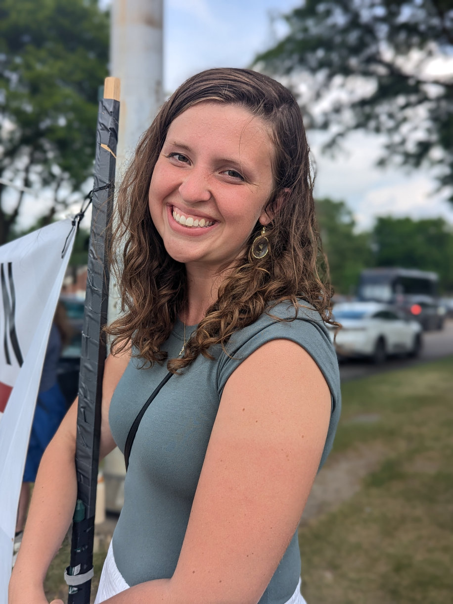 Summer interns during outreach