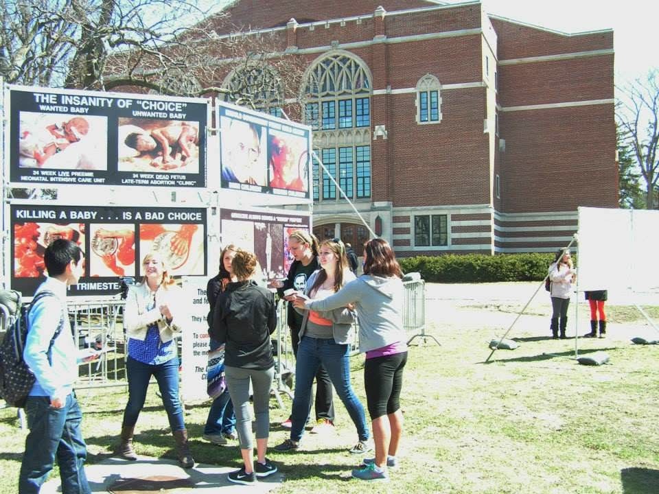 Students at a Protect Life Michigan campus training