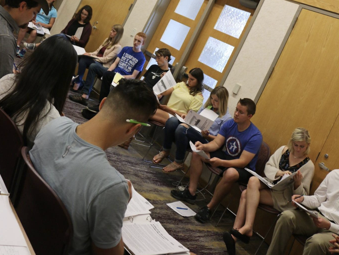 Outreach training with Protect Life Michigan students
