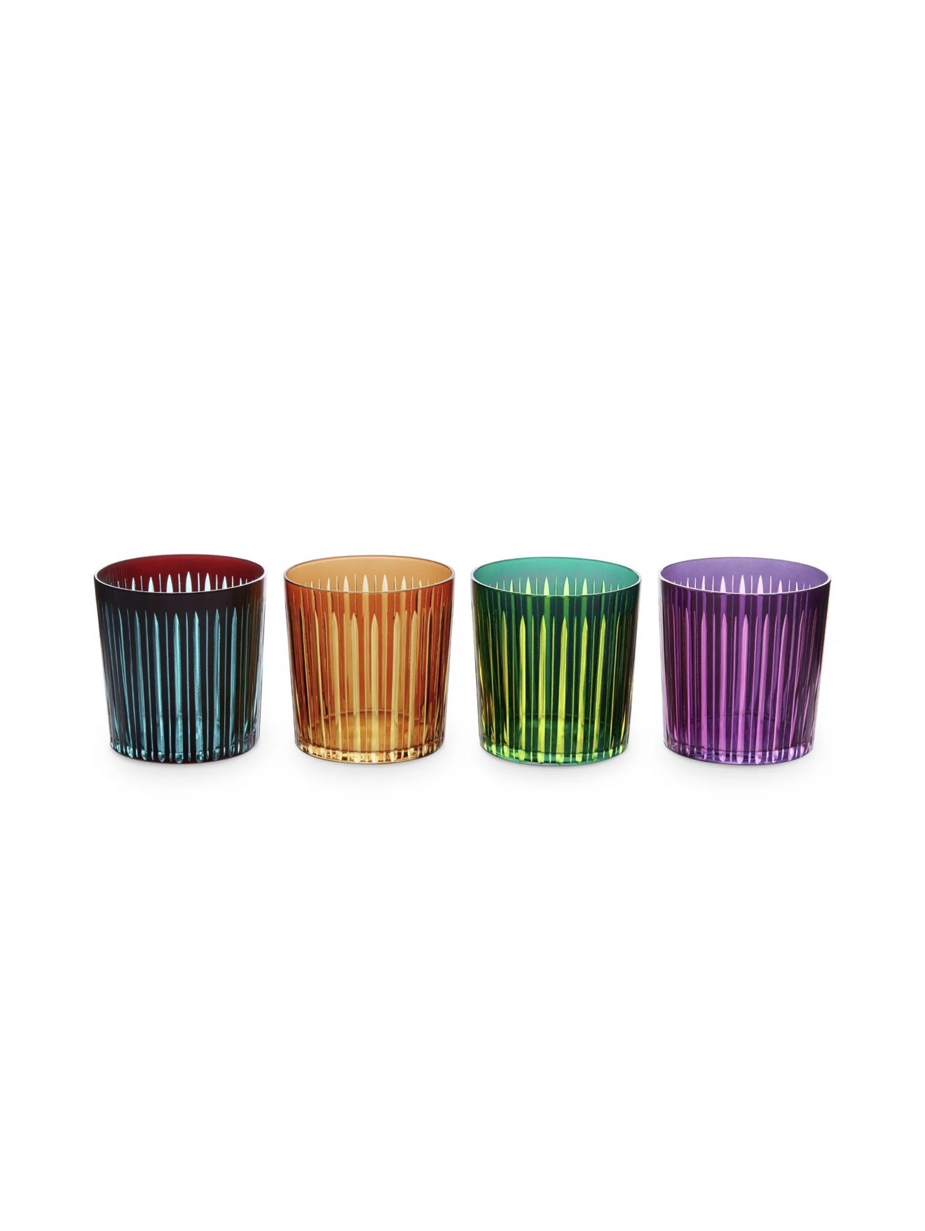 L'OBJET Prism Double Old Fashioned Glasses, Set of 4