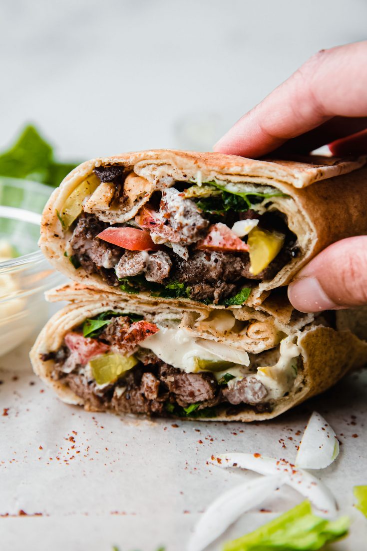 Lamb & Beef Shawarma Wrap