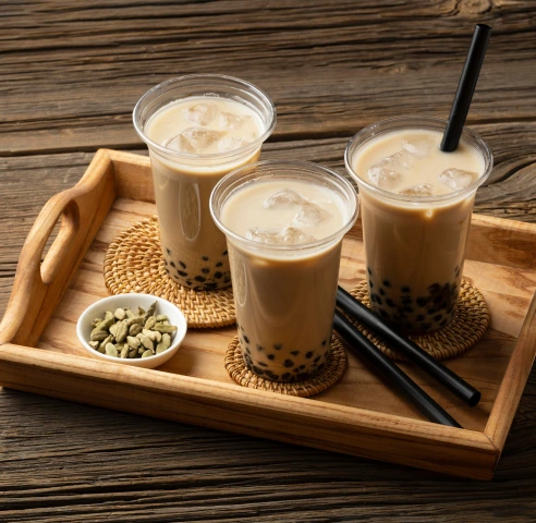 Bubble tea flavors at Boba Haven