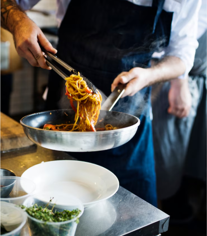 Chef preparing dishes at Gastro at 35