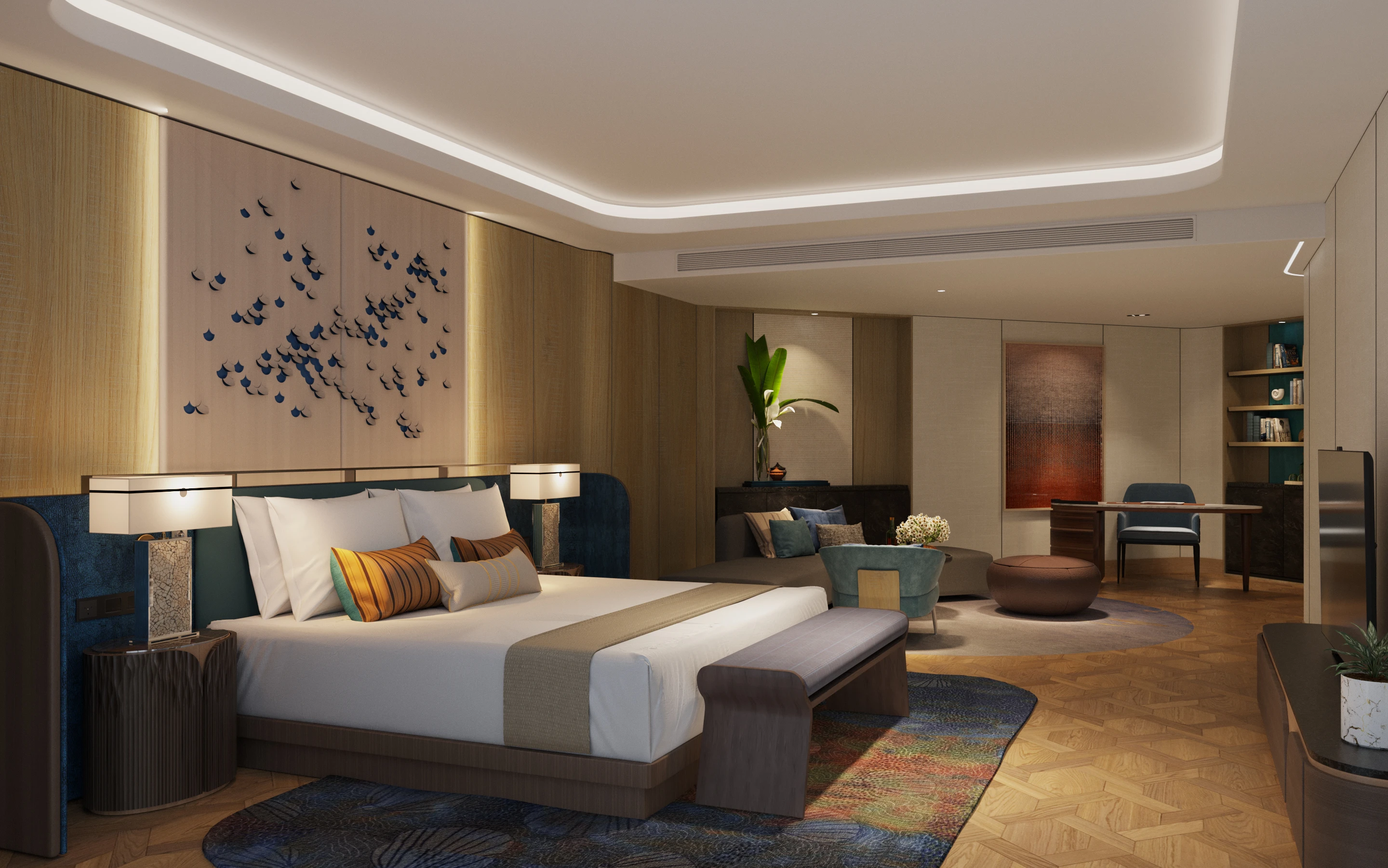 Restaurant and dining interior at the resort