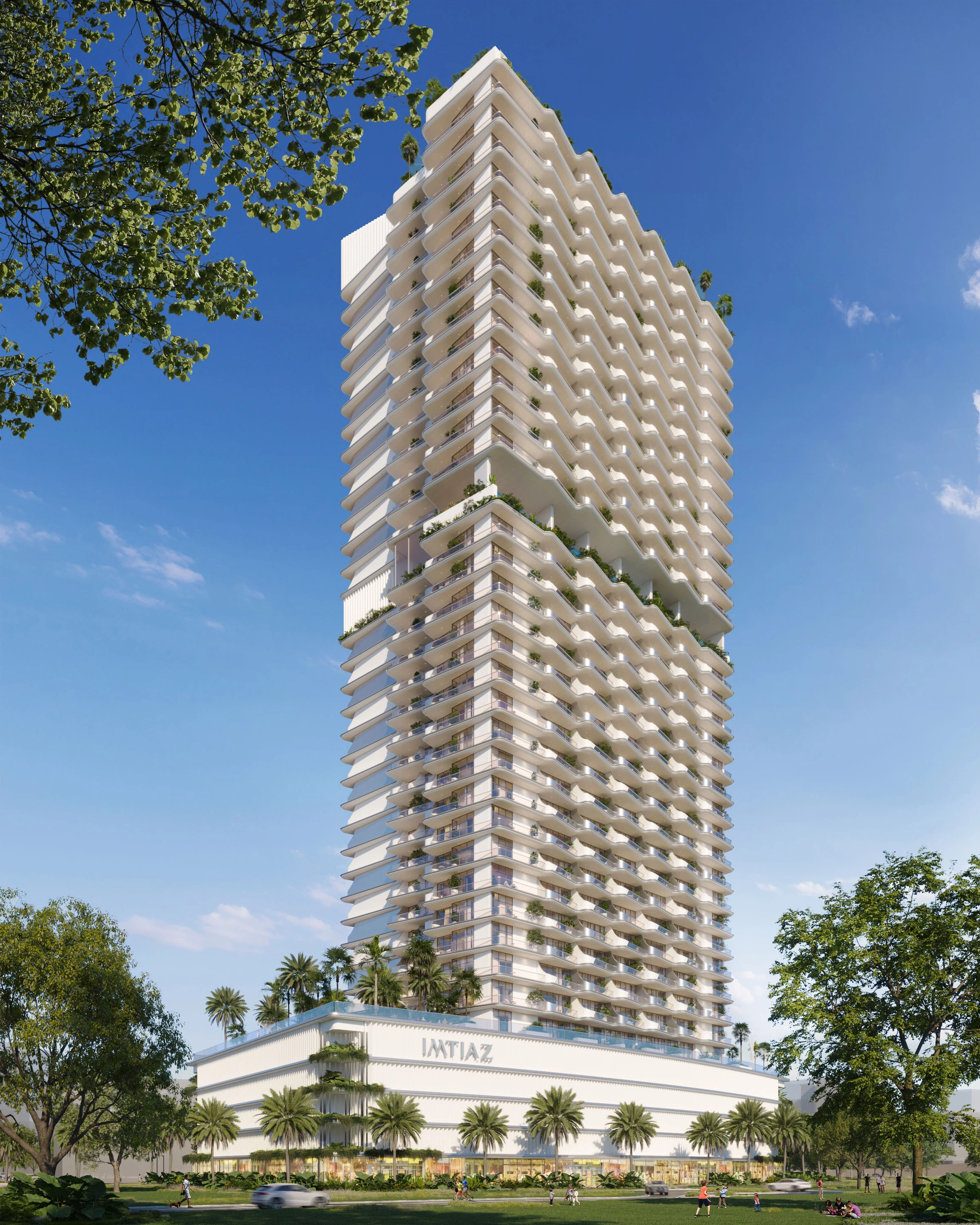 Street-level exterior view of Cove Living by Imtiaz