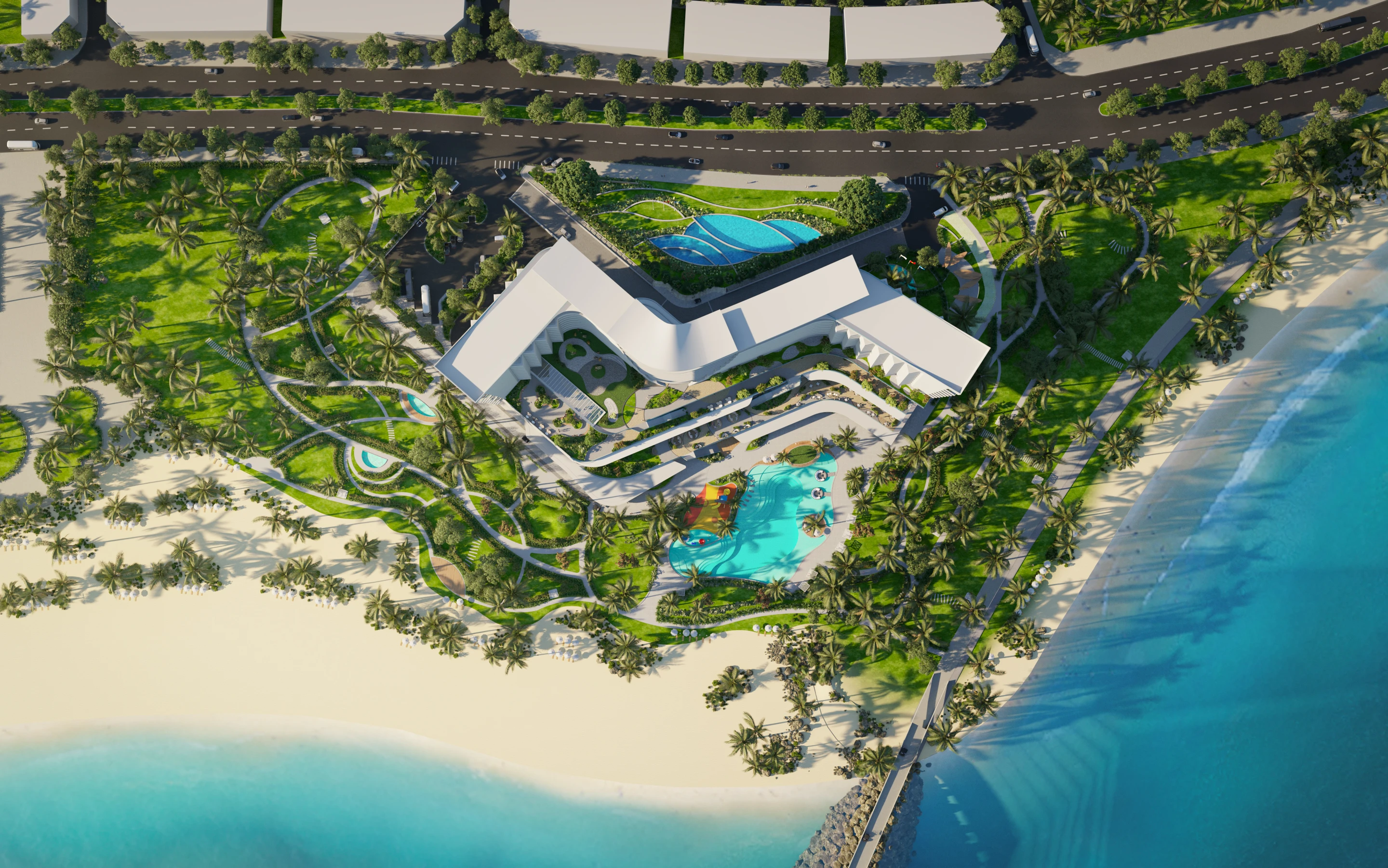 Aerial masterplan view of Dream Do Son Resort and Spa
