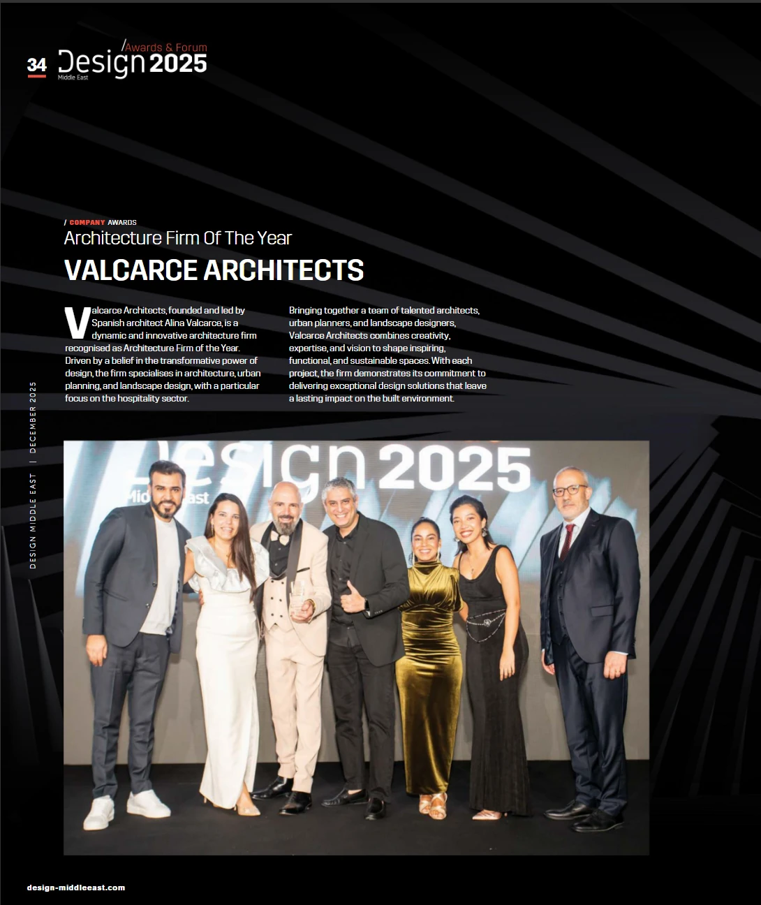 Architecture Firm of The Year Awarded to Valcarce Architects