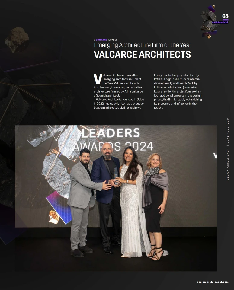 Emerging Architecture Firm of the Year Valcarce Architects Winner